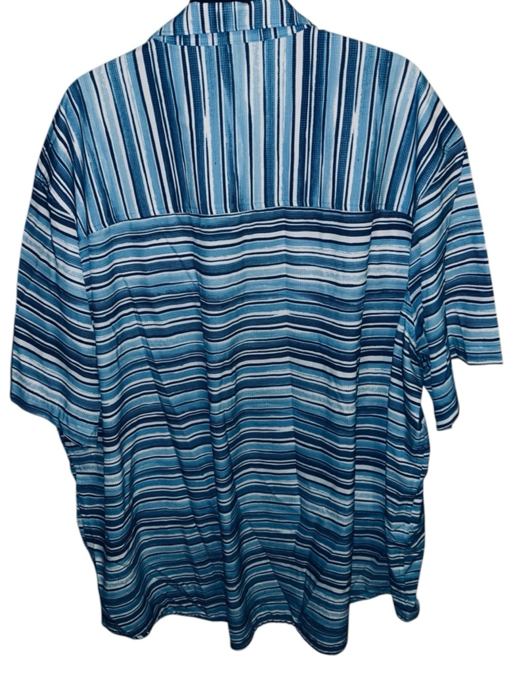 Tommy Bahama Blue Multi-Stripe Camp Shirt size XXXLarge - Picture 7 of 8